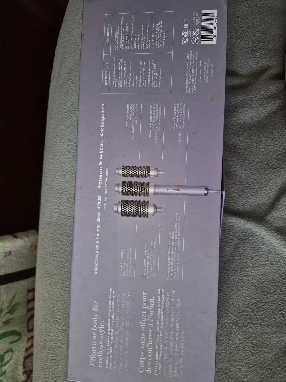 MONAT Body & Style Interchangeable Thermal Brush - Mauve